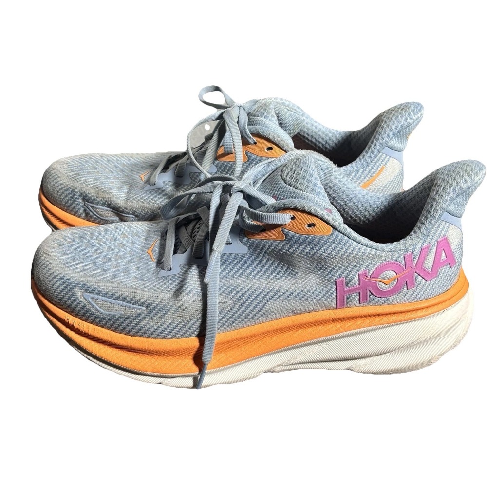 Hoka One One Clifton 9 Gym Shoes Womens 8 Running Athletic Sneakers Nurse RN